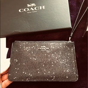 Coach Star Glitter Wristlet